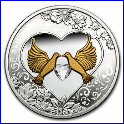 2023 Niue Silver Proof Wedding Doves Coin SKU#277180