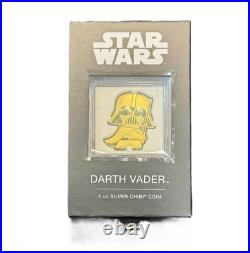 2023 Niue Star Wars Darth Vader 1oz Silver Gilded Proof Chibi Coin 2023 Niue Star Wars Darth Vader 1oz Silver Gilded Proof Chibi Coin