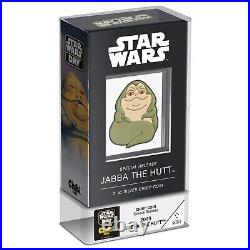2023 Niue Star Wars Jabba the Hutt Mega Chibi 2oz Silver Proof Coin Mintage 999