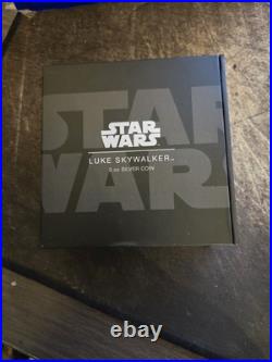 2023 Niue Star Wars Luke Skywalker 3 oz Colorized Silver Coin in OGP
