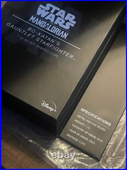 2023 Niue Star Wars Mandalorian Bo-Katan's Gauntlet Starfighter 1 oz Silver Coin