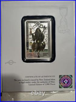 2023 Niue Tarot Card XIII Death 1 Oz Silver Proof Coin In OGP 2,000 Mintage