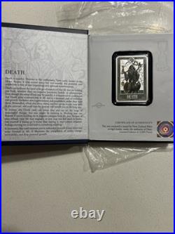 2023 Niue Tarot Card XIII Death 1 Oz Silver Proof Coin In OGP 2,000 Mintage