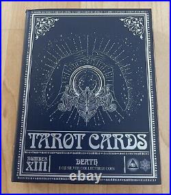 2023 Niue Tarot Cards DEATH XIII 1 oz Silver Colorized Proof Coin Mintage 2000