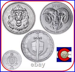 2023 Niue Truth Series Lion, Ram Calvary, Sword Truth (3) 1 oz Silver Coins