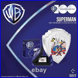 2023 Niue Warner Bros. Looney Tunes Mashups Superman 2oz Silver Proof Coin