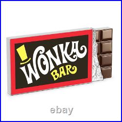 2023 Niue Willy Wonka & The Chocolate Factory 5 oz. 999 Silver Coin Wonka Bar