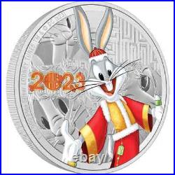2023 Niue Year of the Rabbit Looney Tunes Bugs Bunny 1 oz. 999 Silver Coin