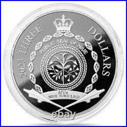 2023 ROULETTE Wheel Spinning 1.5 Oz Silver Proof Coin 3$ Niue