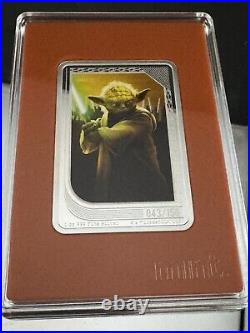 2023 Star Wars Mint Trading Coins UNCOMMON MINTAGE Yoda. 999 Silver Color