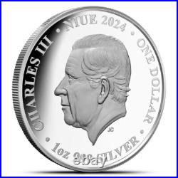 2024 1 oz Proof Niue Silver Seasons Autumn Fox Coin (Box, CoA) 2024 1 oz Proof Niue Silver Seasons Autumn Fox Coin (Box, CoA)