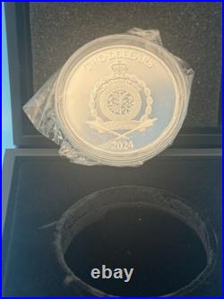 2024 1oz 999 FINE SILVER COLORIZED PROOF HARLEY QUINN Niue with BOX AND COA #116