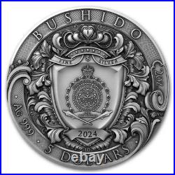 2024 2oz Niue The Warrior's Path Series Bushido. 999 Silver Coin 2024 2oz Niue The Warrior's Path Series Bushido. 999 Silver Coin