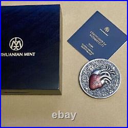 2024 3 oz Niue Essentia Cor Antiqued Silver Coin (Color)