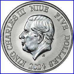 2024 $5 Niue 2 oz Silver Hawksbill Turtle BU