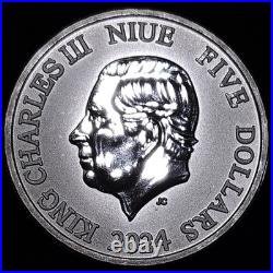 2024 $5 Niue 2 oz Silver Hawksbill Turtle BU