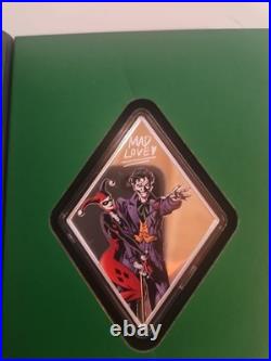 2024 Agoro DC Comics Batman Joker & Harley Quinn 3 oz Colorized Silver Coin