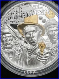 2024 CIT Wild West. 999 3oz Silver Coin in Original Packaging and Display