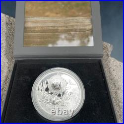 2024 CIT Wild West. 999 3oz Silver Coin in Original Packaging and Display