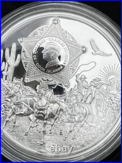 2024 CIT Wild West. 999 3oz Silver Coin in Original Packaging and Display