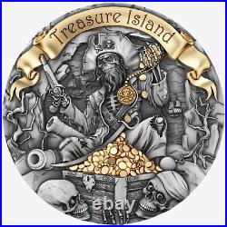 2024 Cameroon TREASURE ISLAND 2 oz Silver Coin