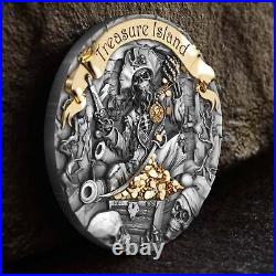 2024 Cameroon TREASURE ISLAND 2 oz Silver Coin