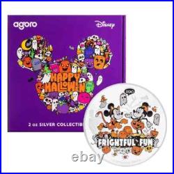 2024 Disney Halloween 2 oz Silver Coin By Agoro Mintage of 1000 2024 Disney Halloween 2 oz Silver Coin By Agoro Mintage of 1000