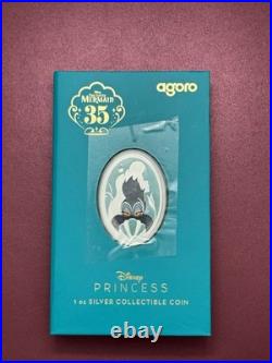 2024 Disney Little Mermaid 35th Anniversary 1 oz. Silver Coin By Agoro Mintage