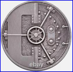 2024 Fiji 1 oz Silver Coin Vault Coin with Metal Base With COA NOTE Crease in COA 2024 Fiji 1 oz Silver Coin Vault Coin with Metal Base With COA NOTE Crease in COA