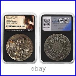 2024 Geronimo 2 oz High Relief Silver Antiqued & Gold Gilded NGC MS70
