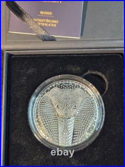 2024 Lithuanian Mint Year of the Snake 5 Dollar Niue Dot Art #161/500 2oz Ag 2024 Lithuanian Mint Year of the Snake 5 Dollar Niue Dot Art #161/500 2oz Ag