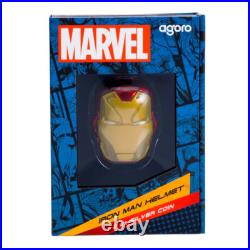 2024 Marvel Iron Man Helmet 2 oz Silver Coin By Agoro Mintage of 1000 2024 Marvel Iron Man Helmet 2 oz Silver Coin By Agoro Mintage of 1000