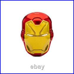 2024 Marvel Iron Man Helmet 2 oz Silver Coin By Agoro Mintage of 1000 2024 Marvel Iron Man Helmet 2 oz Silver Coin By Agoro Mintage of 1000