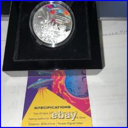 2024 NIUE 1oz 99.9% Silver No. 335, Mintage 999. Digital Color Ancient Encounters