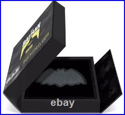 2024 New Zealand Mint DC 1966 Batman Logo Shaped 1 oz Antique Silver Coin