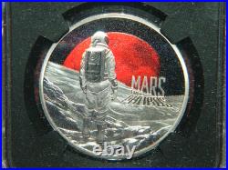 2024 Niue $1 Mars From Phobos Colorized 1 OZ Silver Coin NGC PF70 Ultra Cameo