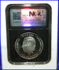 2024 Niue $1 Mars From Phobos Colorized 1 OZ Silver Coin NGC PF70 Ultra Cameo