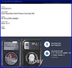 2024 Niue $1 Mars From Phobos Colorized 1 OZ Silver Coin NGC PF70 Ultra Cameo