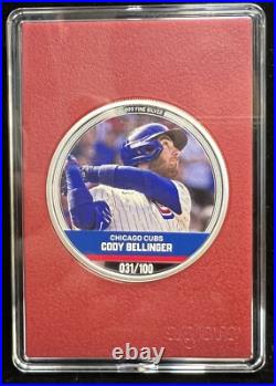 2024 Niue 1 oz Proof Silver MLB Trading Coin Cody Bellinger Ruby Mintage 031/100 2024 Niue 1 oz Proof Silver MLB Trading Coin Cody Bellinger Ruby Mintage 031/100