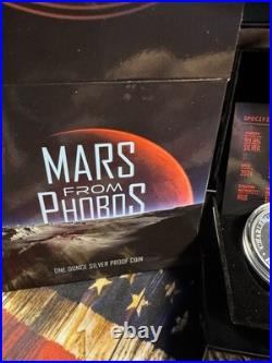 2024 Niue 1 oz Silver Proof Mars From Phobos 2024 Niue 1 oz Silver Proof Mars From Phobos