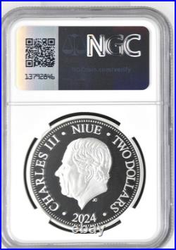 2024 Niue $2 DISNEY Lion King Circle of Life 30th Anniv NGC PF70 Pop 7