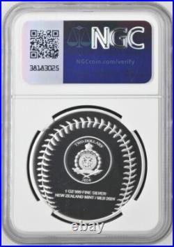 2024 Niue $2 LA DODGERS World SERIES Champions 1 Oz SILVER Proof NGC PF70 ER