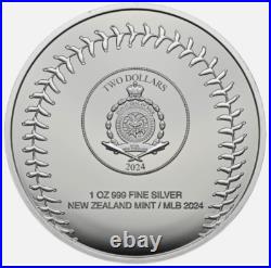 2024 Niue $2 LA DODGERS World SERIES Champions 1 Oz SILVER Proof NGC PF70 ER