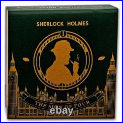 2024 Niue 2 oz Silver Antique Sherlock Holmes The Sign of Four