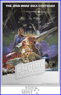 2024 Niue 5 Oz Silver Star Wars The Empire Strikes Back Movie Poster
