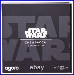 2024 Niue Agoro Star Wars Classic Chewbacca 3 oz Silver Colorized Proof Coin 2024 Niue Agoro Star Wars Classic Chewbacca 3 oz Silver Colorized Proof Coin