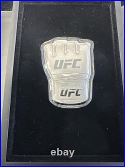 2024 Niue Agoro UFC Official Fight Glove 1 oz Silver Shaped Proof Coin