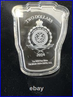 2024 Niue Agoro UFC Official Fight Glove 1 oz Silver Shaped Proof Coin