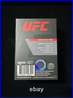 2024 Niue Agoro UFC Official Fight Glove 1 oz Silver Shaped Proof Coin NZM