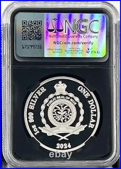 2024 Niue Alien Encounter 1 oz Silver Coin NGC PF 70 UCAM Galaxy Label 90 MINTED 2024 Niue Alien Encounter 1 oz Silver Coin NGC PF 70 UCAM Galaxy Label 90 MINTED